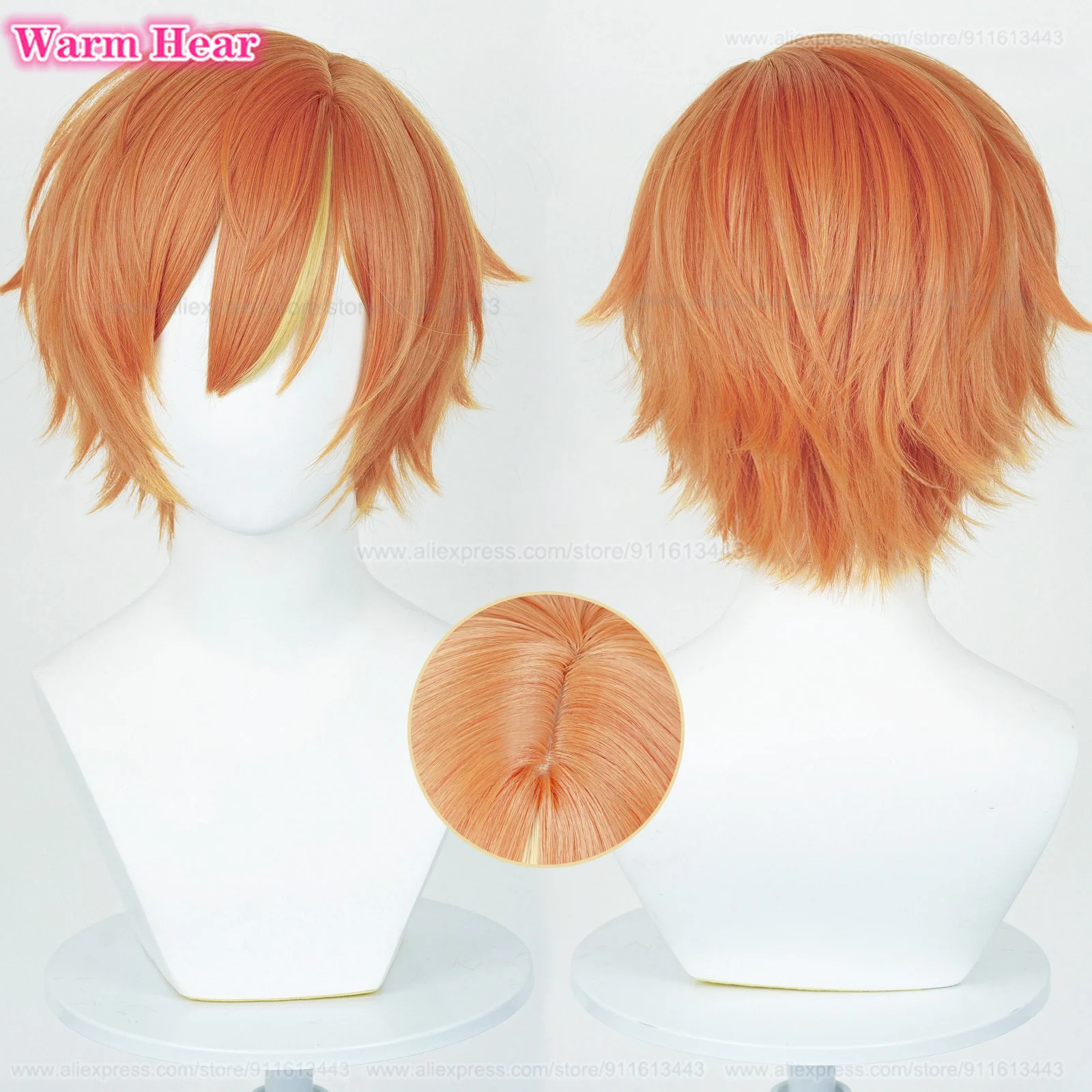 أنيمي الاصطناعية Aoyagi Toya Shinonome Akito شعر مستعار تأثيري للجنسين شعر مستعار قصير وحلق مقاومة للحرارة الشعر هالوين الباروكات + غطاء شعر مستعار
