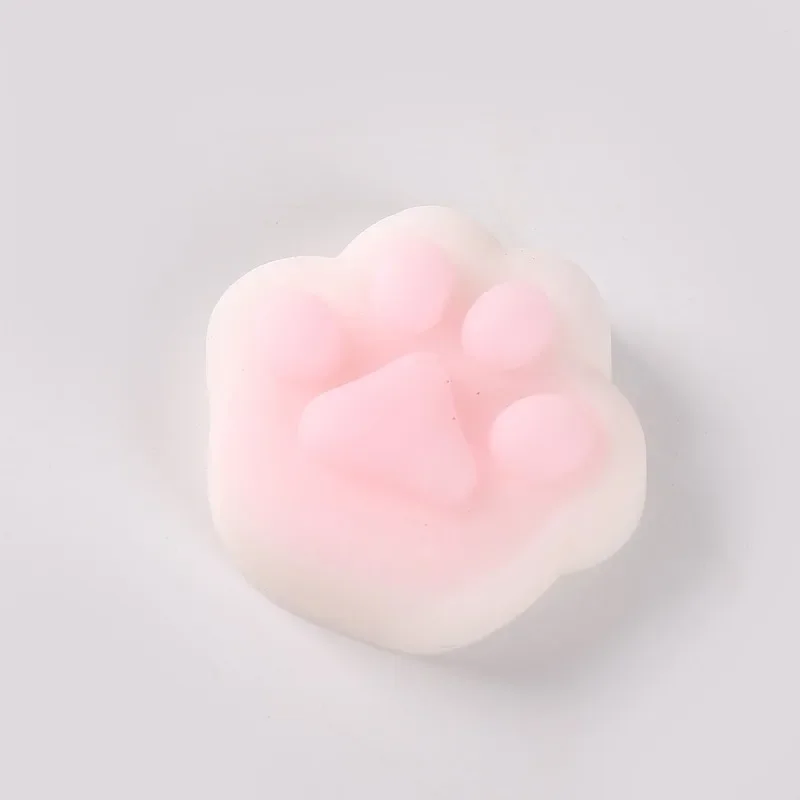 1Pcs Mini Cute Cat Paw Squeeze Toy TPR Pinch Decompression Toy Slow Rebound Fidget Sensory Toys dla dzieci Dorośli Prezent