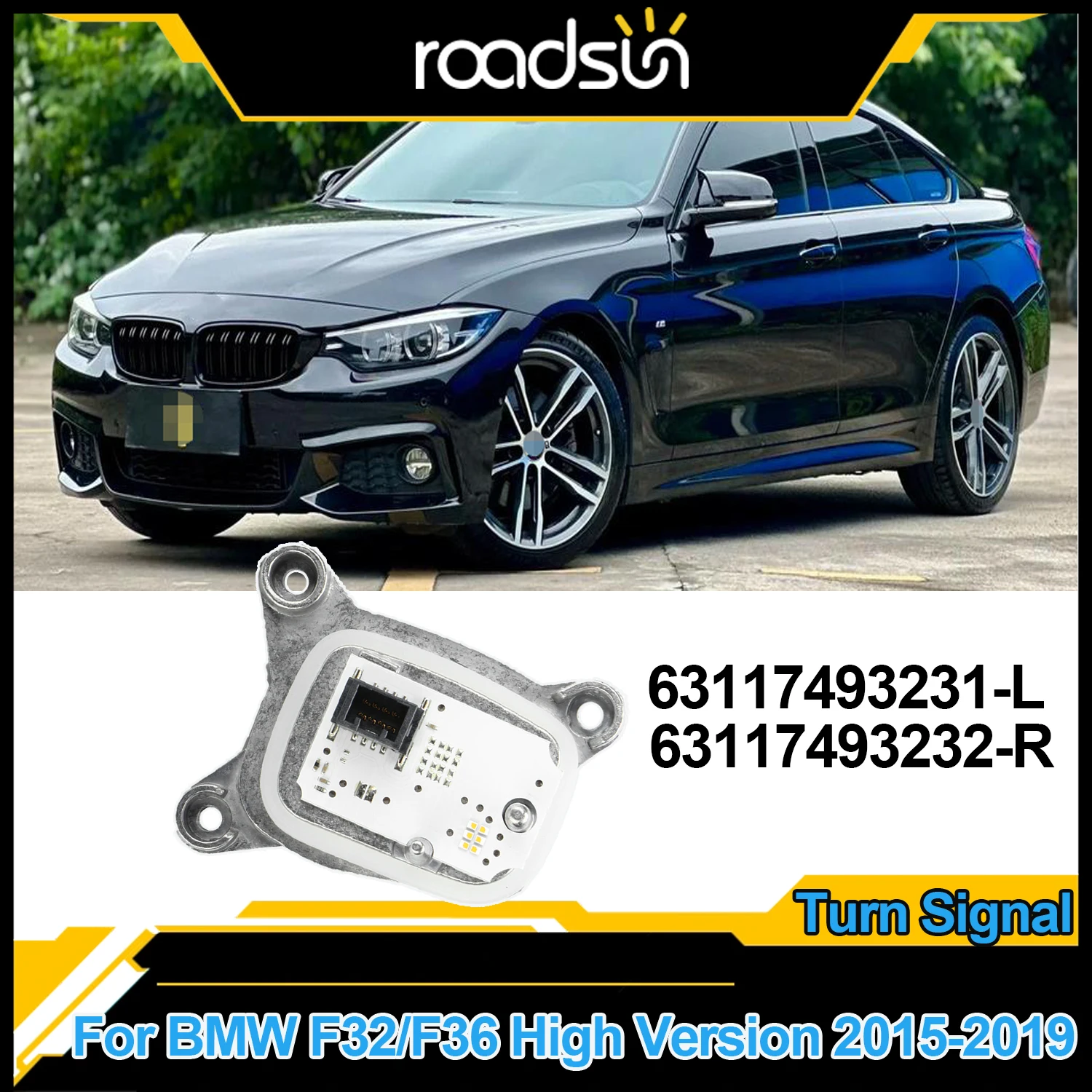 LED Turn Signal Module F36 Daytime Running Light DRL 63117493231 63117493232 For BMW 4 Series F32/F36 High Version 2015-2019