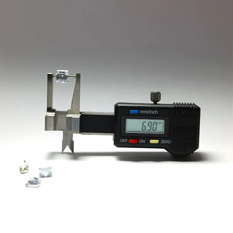 0-25mm Outside Inside Jewelry Thickness Gauge Caliper Digital Display Millimeter Pocket Size Diamond Measuring Tool