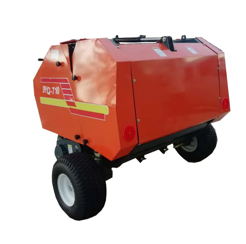 25HP Tractor PTO 3-Point Mounted Attachment Straw Hay Baler And Silage Round Baler Machine For Farming