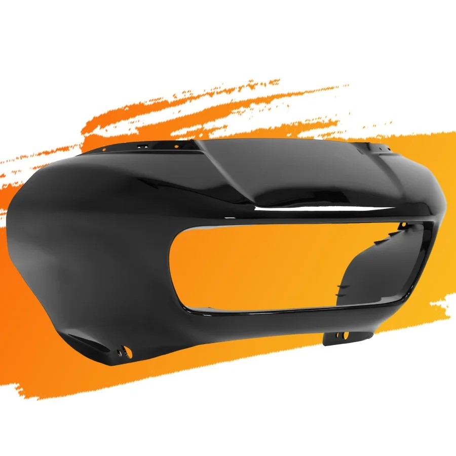 Carénage extérieur avant noir vif adapté pour Harley Davidson Road Glide FLTRX 201524