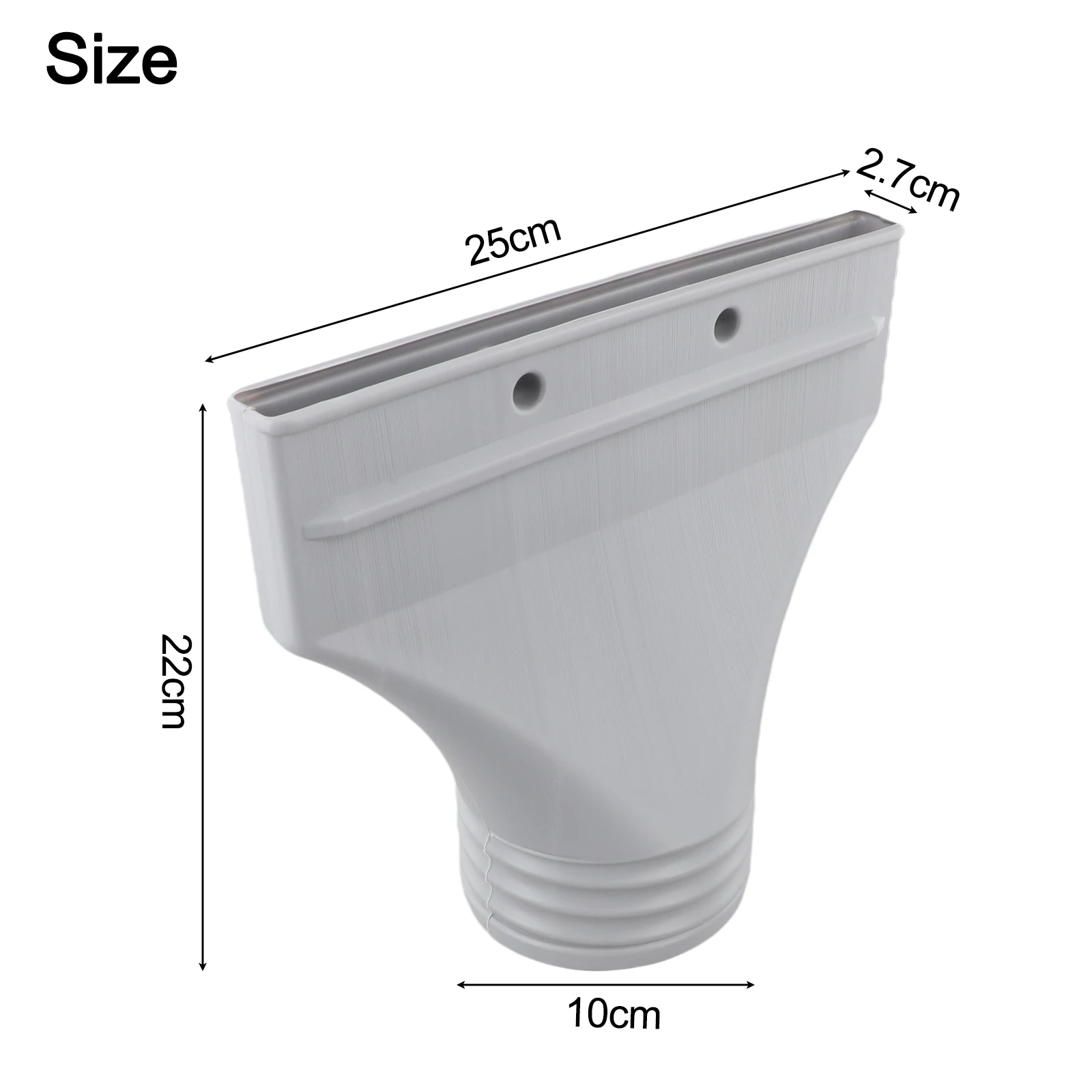 

1Pcs Exhaust Port For Heating Flat Hose Adapter Air Conditioning Outlet Pipe Connector Flat Exhaust Nozzle Plastic HVAC Parts