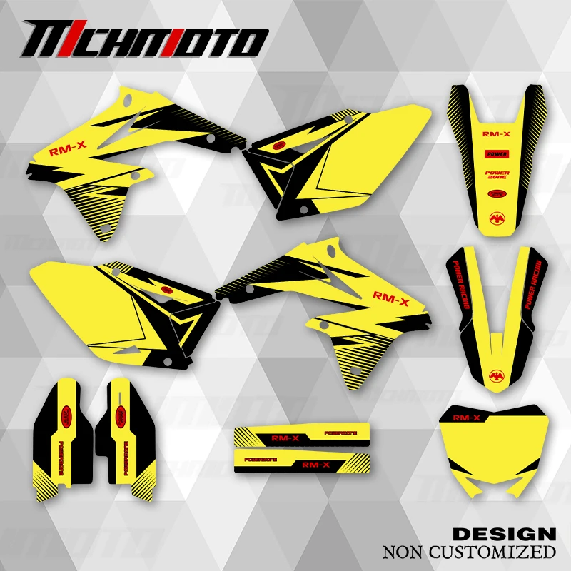 

MCHMFG новый стиль графические наклейки наборы наклеек для SUZUKI RMZ450 2008 2009 2010 2011 2012 2013 2014 2015 2016 2017