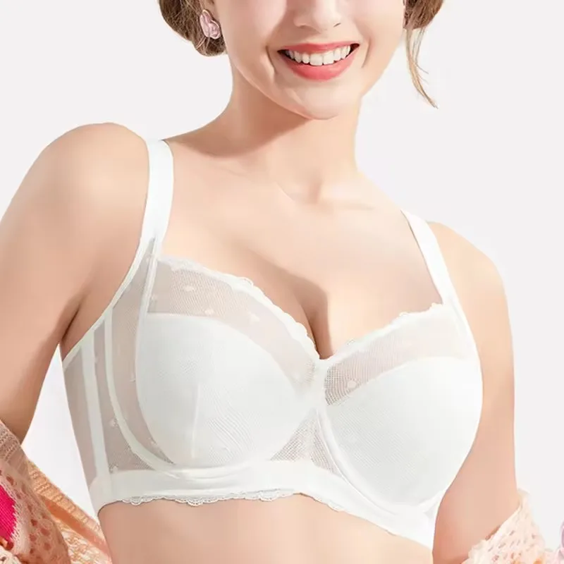 

Lace Minimizer Bra for Women Full Cup Mesh Underwire Female Large Size Lingerie 75 80 85 90 95 100 105 B C D E F G