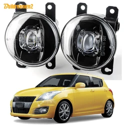 2 Pieces Car Front Fog Light Assembly 30W LED Lens Fog Lamp H11 For Suzuki Swift Sport 2007-2023