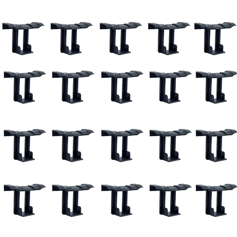 

B50C 20 шт. фотоэлектрическая панель, дренажная пряжка, поверхностная пластина, зажим для слива воды солнечной панели для слива солнечной панели, черный 30 мм