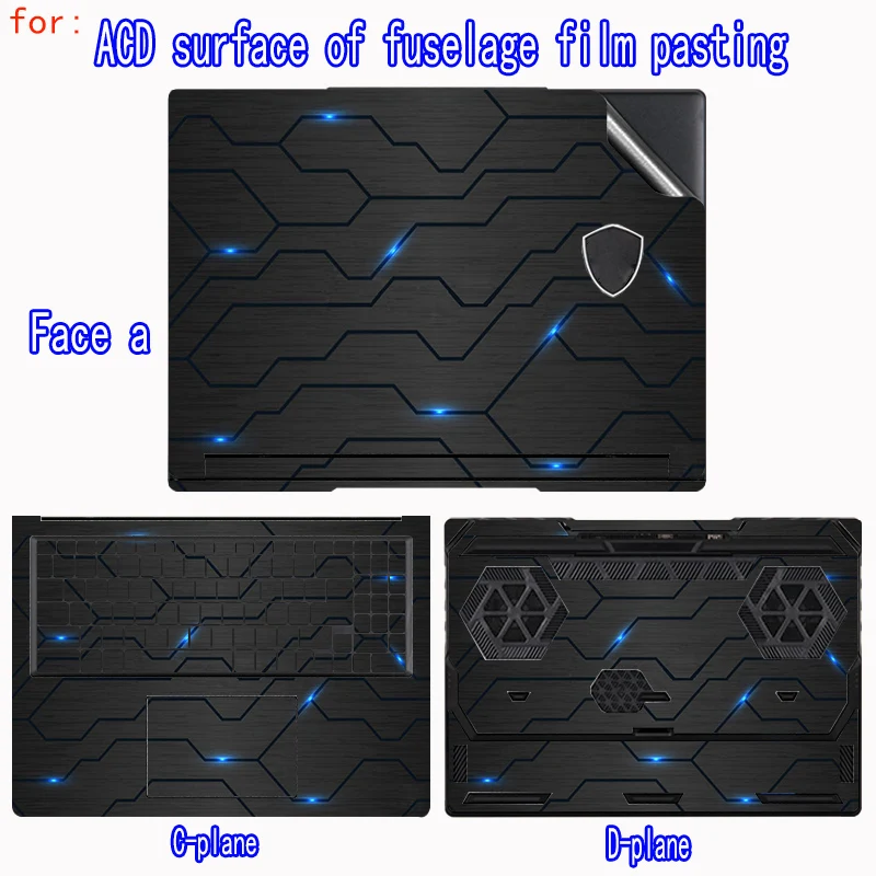 For MSI raiders 16 Max HX notebook body film raiders 16 Max HX shell film sneak shot 16ai+B3WH/Prestige16Flip AI skin film