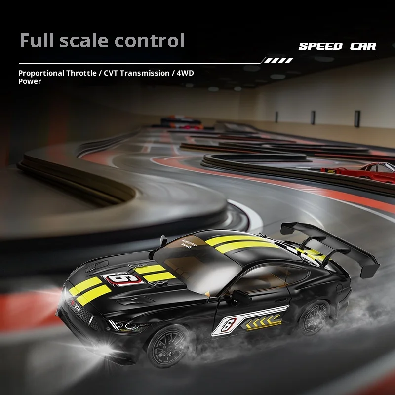 Auto telecomandata ad alta velocità KF28 Proporzione completa 1:16 a quattro ruote motrici Driftable Racing Competition Toy GTR Modello fuoristrada