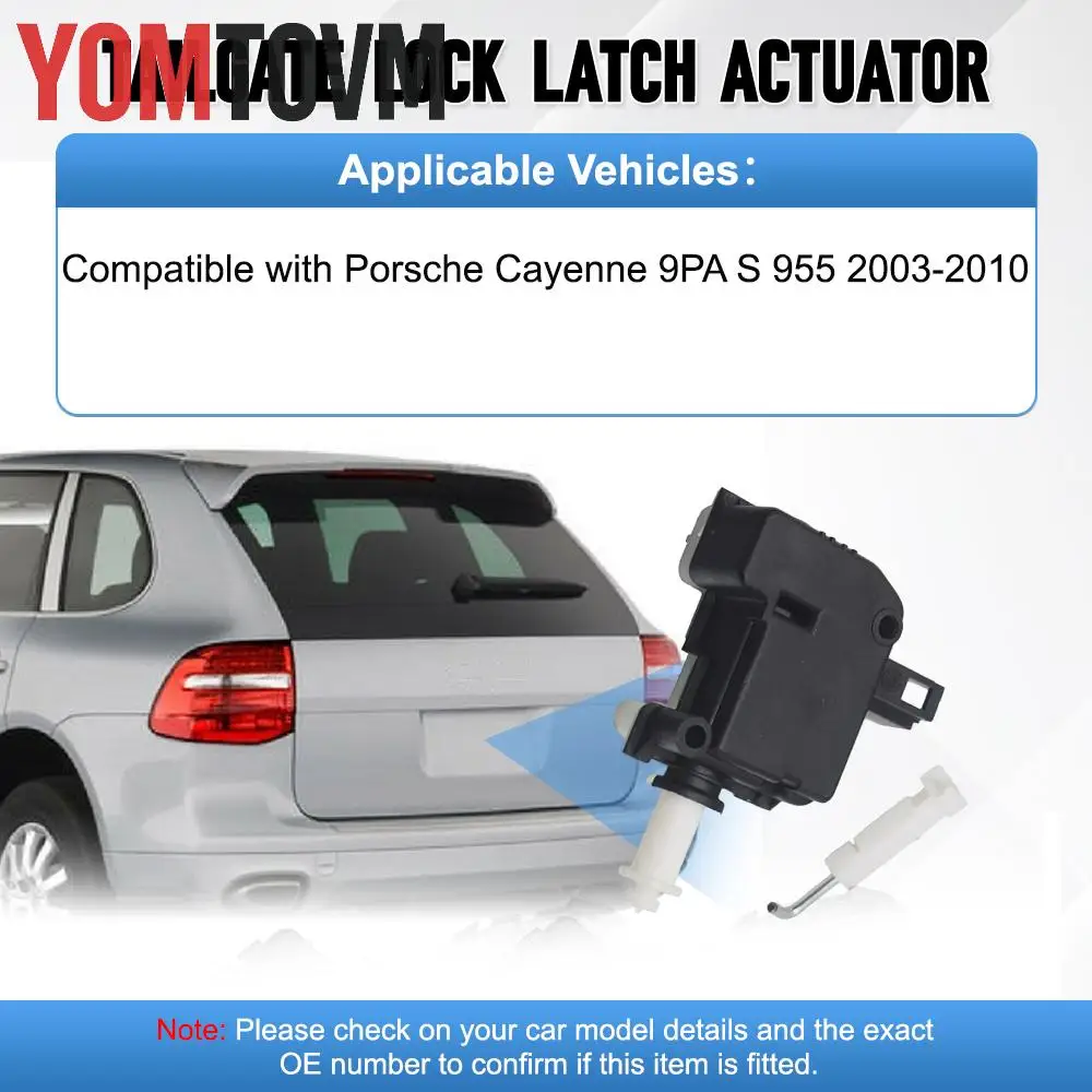 7L5827761 Black Liftgate Trunk Lock Actuator Fit For PORSCHE CAYENNE 9PA 2003 2004 2005 2006 2007 2008 2009 2010
