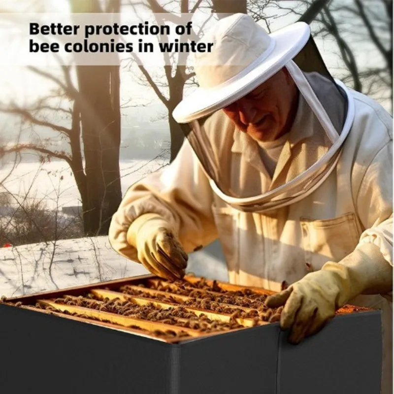 【TODAY-ONLY!】Beehive Cover Black Design For 8/10 Frame Hives- Weatherproof& Dustproof Protection