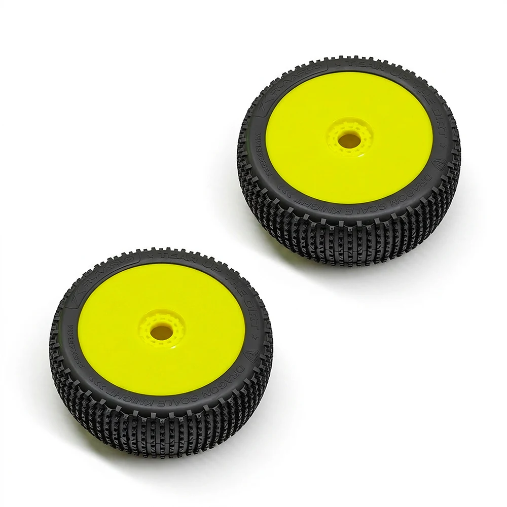Rlaarlo 1:8 DSK Dragon Scale Knight Accessories Tread Tyre Assembly and Sponge Full-Spoke Wheel Rim/Hub guard 12-Spoke Wheel Rim