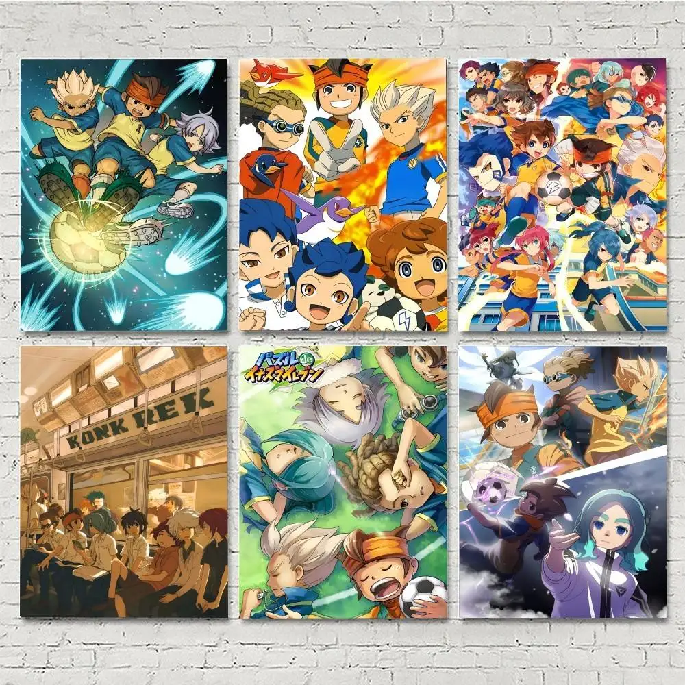 Anime I-Inazuma Eleven Manga Posters HD Print Vintage Wall Art Decor for Home Study Room