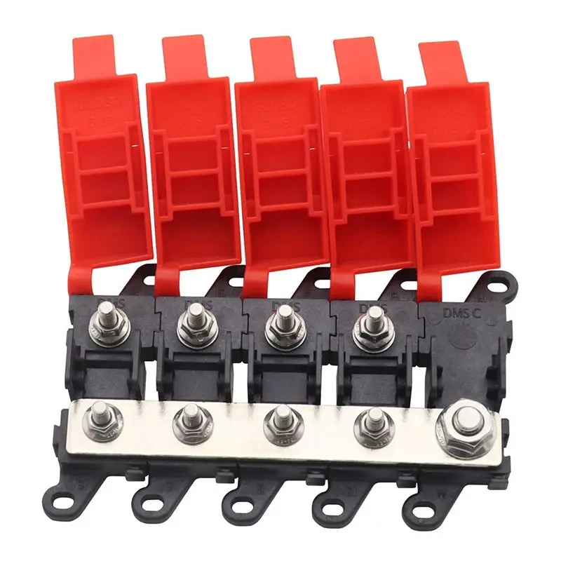 Steady Marine SUV 4 Way Bolt On Fuse 200A Power Distribution Block For Car, Truck, RV With BDFS MIDI Fuse Holder