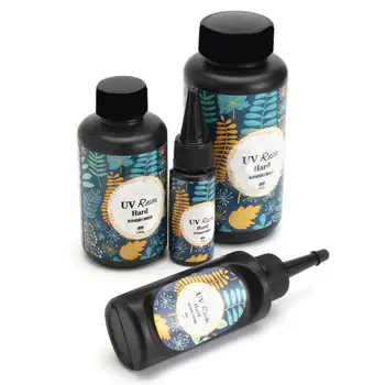 Cola de resina uv dura, cura ultravioleta clara, secagem rápida, resina epóxi, cola uv, molde de resina, endurecedor de gel, ferramentas de fabricação de jóias diy