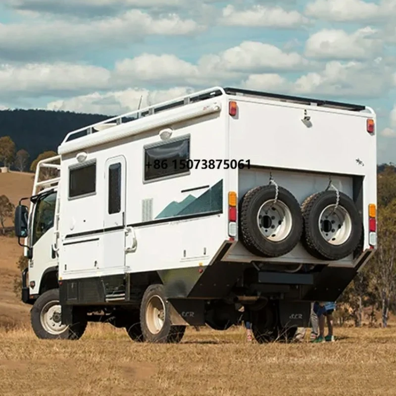 WECARE Heavy Duty Aluminum Hard Shell Truck Camper Slide-in Pickup RV with Roof Rack for 4WD Offroad Expedition Vehicles