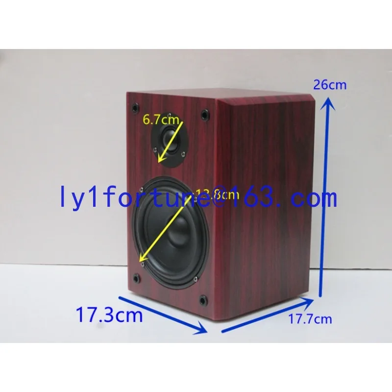 5.25 inch passive desktop bookshelf wall hanging surround high fidelity fever hifi wooden speakers car audio