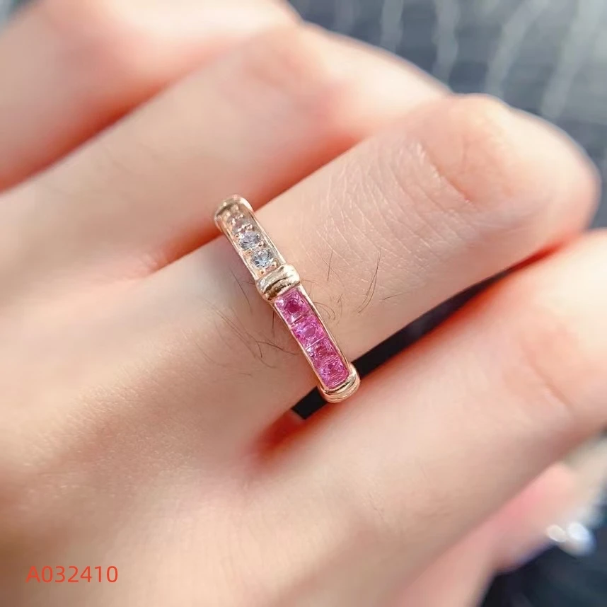 

Fine Jewelry Colorful Sapphire Women's Ring S925 Pure Silver Exquisite Inlaid High Clarity Gems Support Testing New Year's Gift