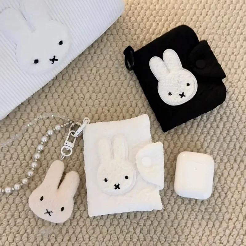 

Универсальный кошелек-органайзер Miffy Kawaii Rabbit, приятный для путешествий держатель для монет и документов, очаровательный многоцелевой кошелек с застежкой-молнией