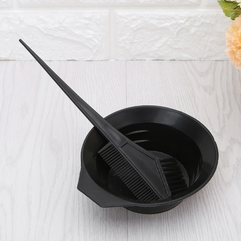 Conjunto escova coloração para tintura cabelo, 2 peças, tigela, ferramenta coloração, alvejante, dropshipping