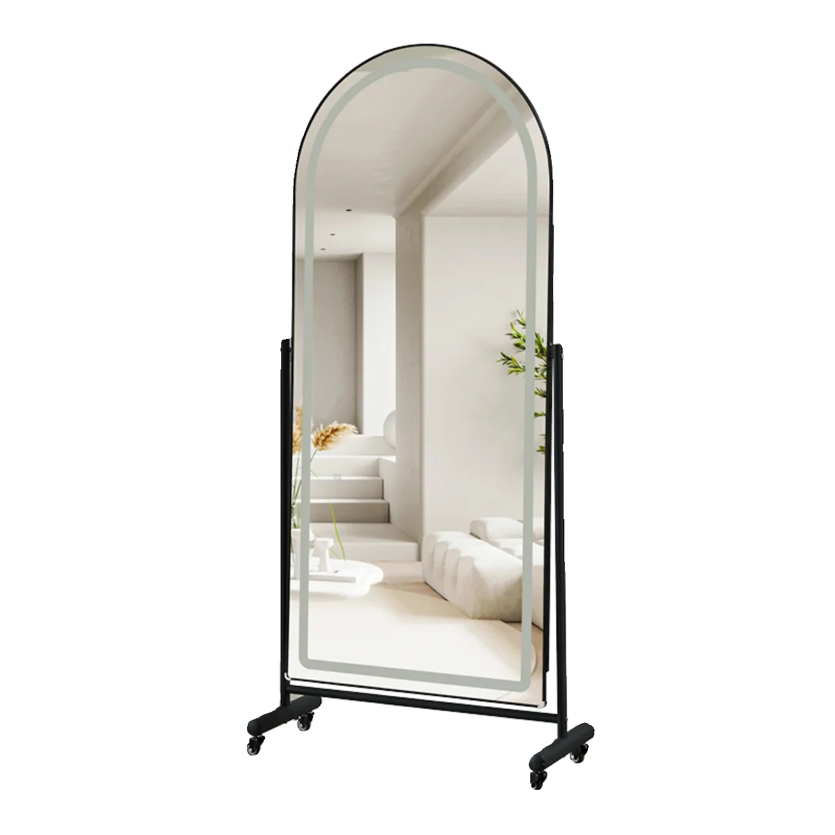Picture 5: LED light smart clothing store slimming full body mirror net red wheel floor home selfie fill light fitting mirror