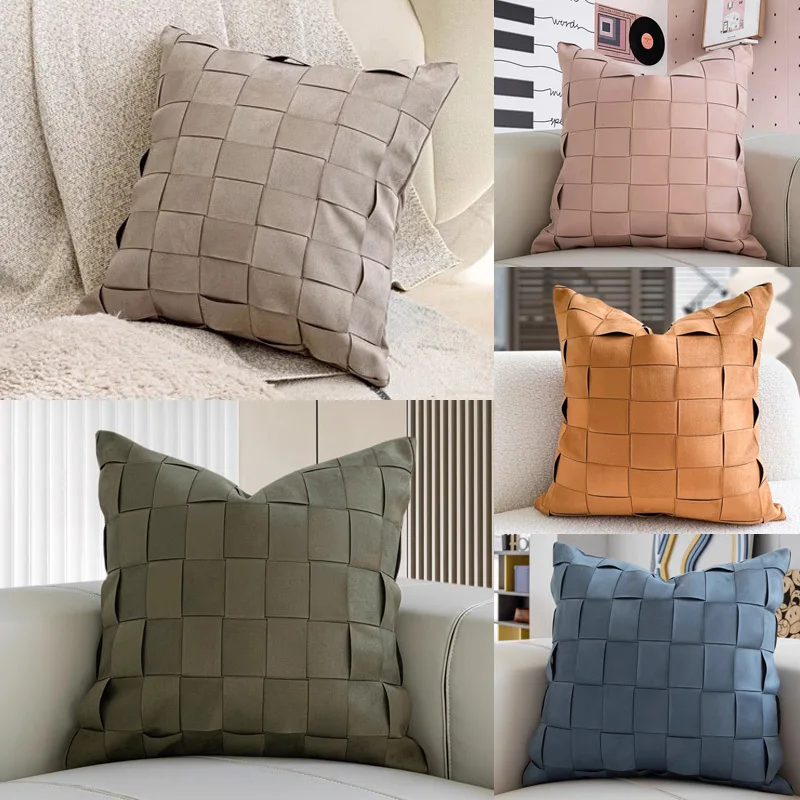 45X45CM hand woven Throw Pillow Cover Nordic Light luxury Waist Cushion Cover Decor Home Decorative Pillowcase