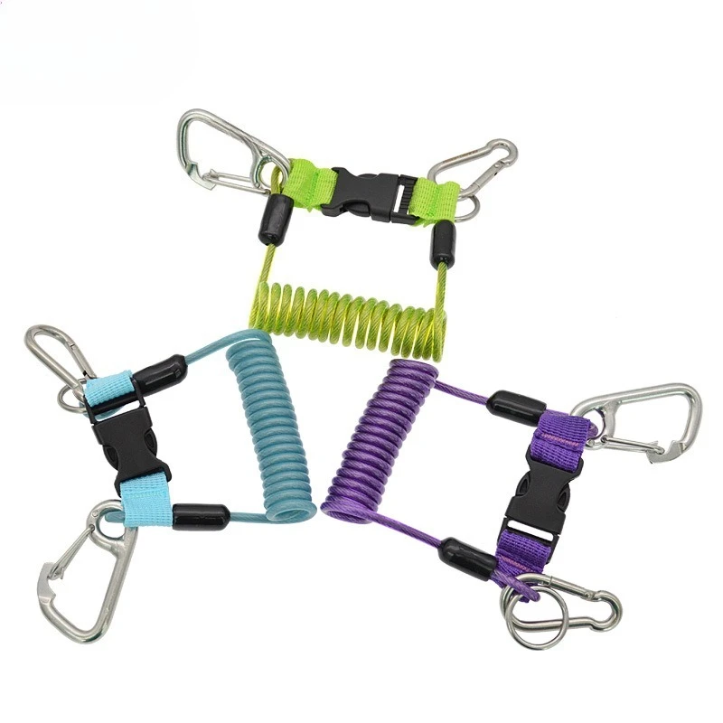 

Diving Accessories Stainless Steel Spring Rope Telescopic Rope Diving Camera Lanyard Hook Anti-lost Rope SSA-FDS21