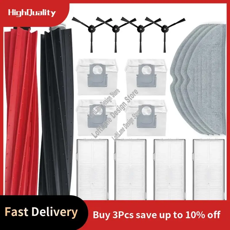 ل Roborock S8 / S8 Pro Ultra / S8 PLUS / G20 Hepa تصفية ممسحة الملابس مسح أكياس الغبار إكسسوارات قطع غيار عدة-A21R #1