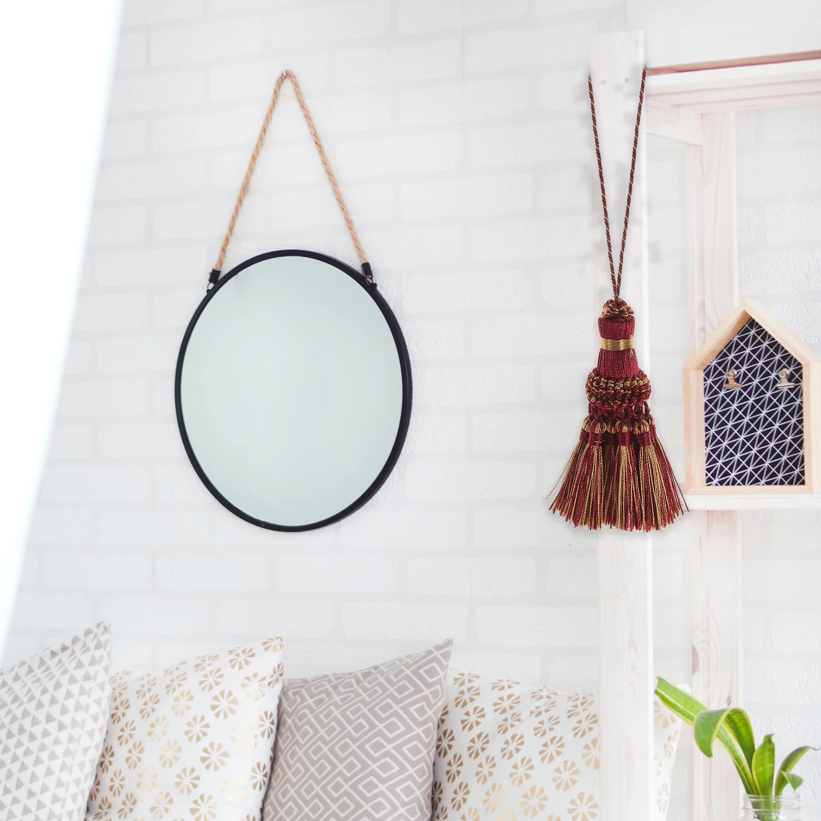 

2 шт., подвеска с кисточками, отделка штор, длинные декоративные кисточки, ремесленные подвески, домашний декор, акцентная отделка штор, декор с кисточками