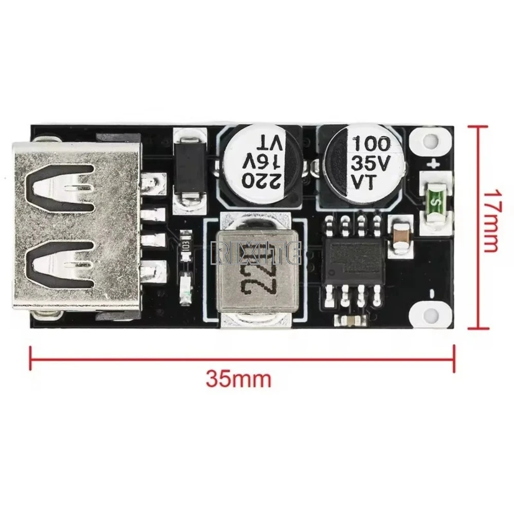 QC3.0 QC2.0 USB DC-DC Buck Converter Charging Step Down Module 6-32V 9V 12V 24V To Fast Quick Charger Circuit Board 5V 1 Way