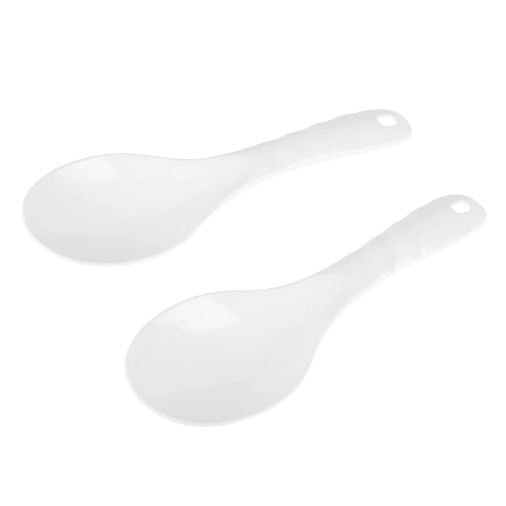 

2Pcs Rice Server Spoon Heat Resistant Rice Serving Spoon Non Stick Plastic Rice Spatula Multifunctional for Kitchenware
