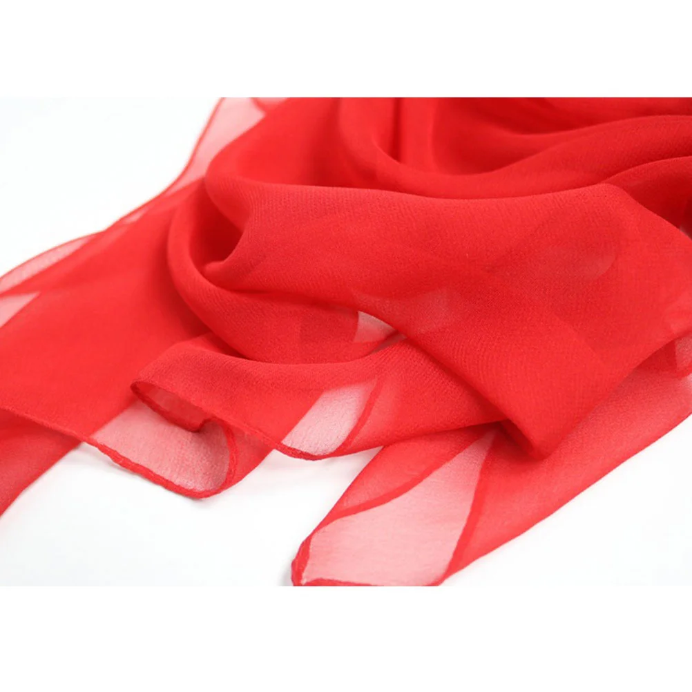 Beach Towel Scarf Solid Color Family Travel Red Women Accessories Sunscreen Scarves Dual