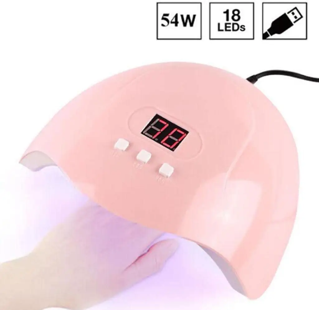 YIKOOLIN lampa LED UV profesjonalny zestaw narzędzi do paznokci z 20000 obr./min wiertarka elektryczna kompletny zestaw do Manicure dla