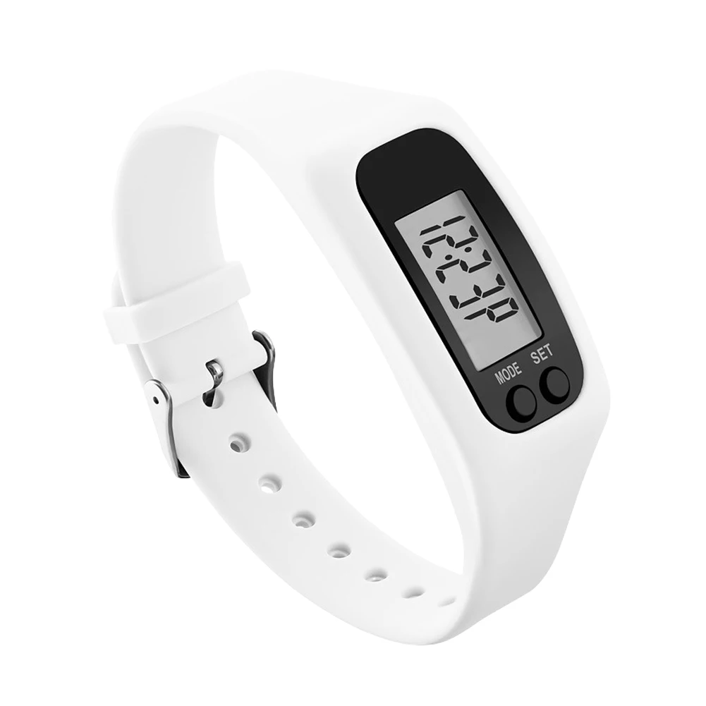 LED Pedometer Bracelet Wrist Calorie Counter Multi-Function Walking Running Pedometer Fitness Watch for Outdoor Sports