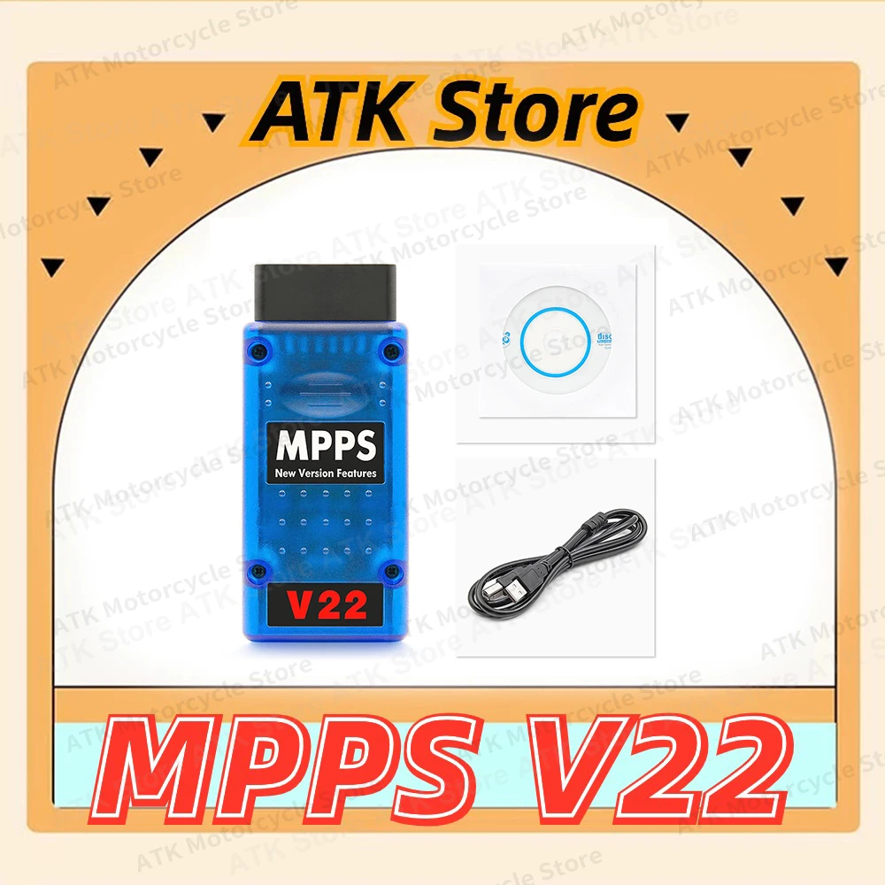 Newest MPPS V22 Car ECU Chip Tuning Tool mpps 22 ECU Flasher for EDC15 EDC16 EDC17 Inkl Checksum Remap Cable M-P-P-S OBD2