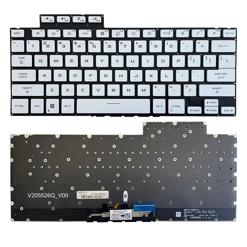 Imagem -05 - Teclado Retroiluminado Rgb do Russo Eua Asus Rog Zephyrus G14 Ga402 Ga402xu Ga402xy Ga402xv Ga402xz Ga402r Ga402rj Ga402rk