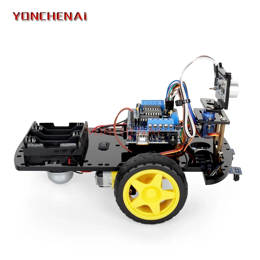 Factory 2WD Robot Kit C/C++ Programming Project DIY Obstacle Avoidance Line Tracking Smart Robot Car Kit Robotics Starter Kit