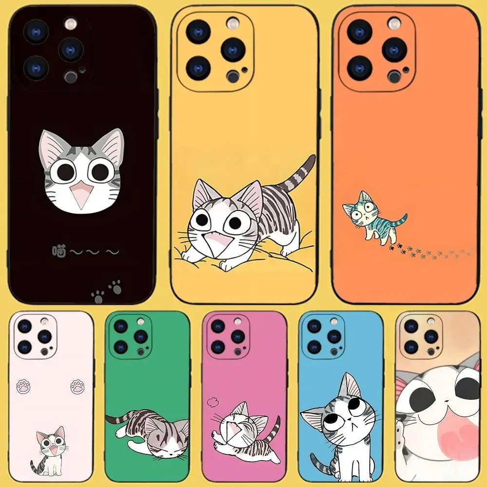 

C-Chi Cat S-Sweet Home Phone Case For iPhone 17,16,15,14,13,12,11,Pro,Max,Plus,X,XS,SE4,E,Mini,Soft Black Case