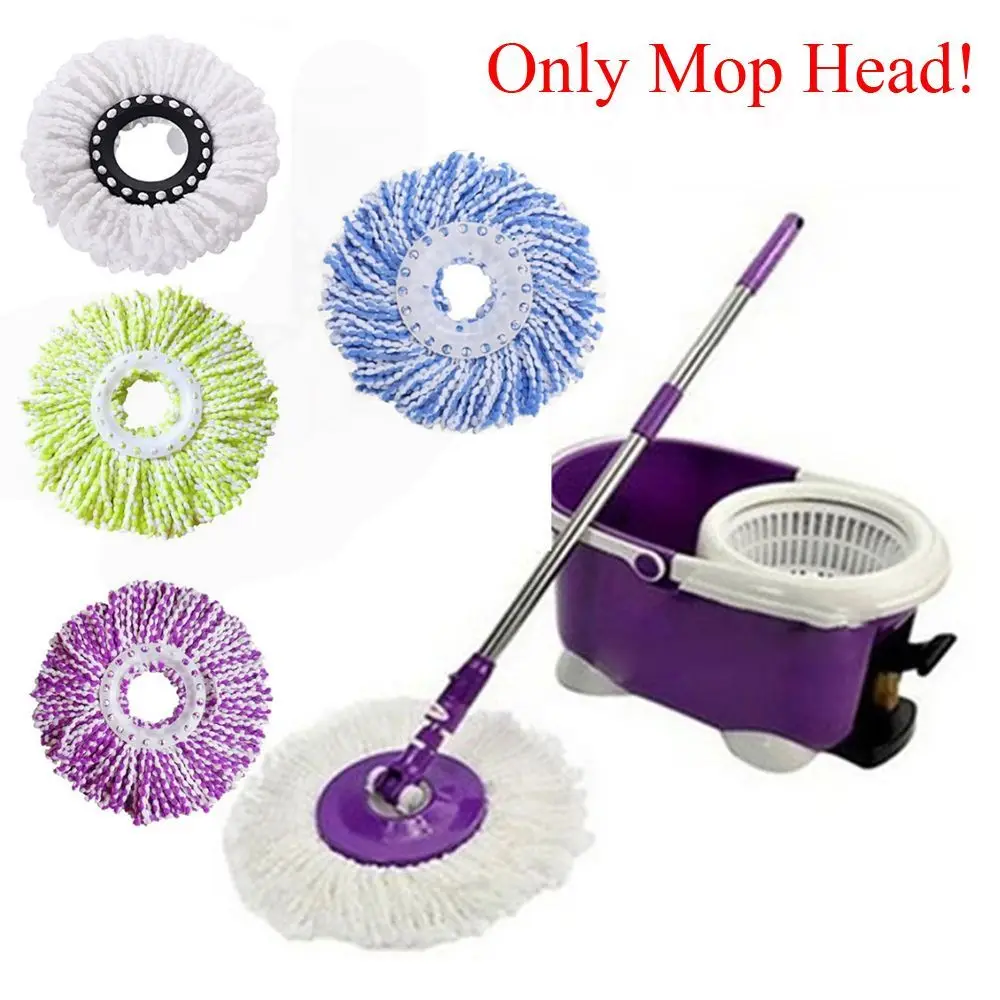 360° Rotating Household Magic Replacement Mop Head Cleaning Pad Microfiber Floor Mop Head Household Kitchen Supplies