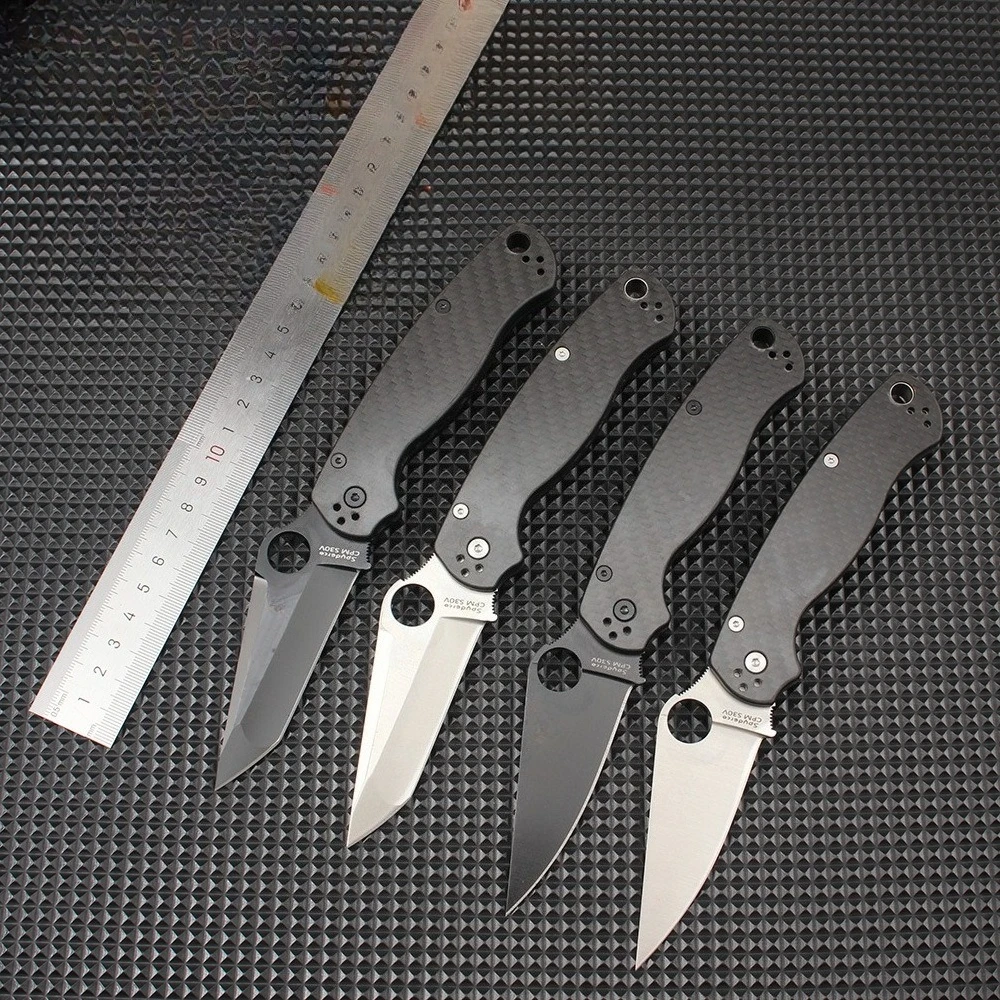 

C81 knife carbon fiber handle folding knife sharp portable camping survival knife