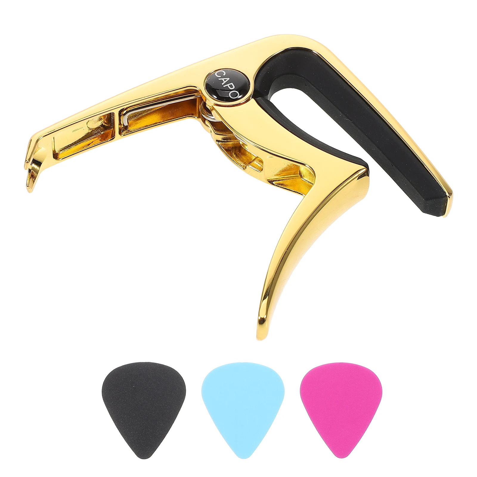 

Guitar Capo Electric Bass for Classical Zinc Alloy (three-in-one) Parts and Picks Clamp Ukulele