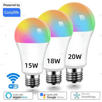 WiFi RGBCW Smart Dimmable LED Bulb (E27, 220V) 1