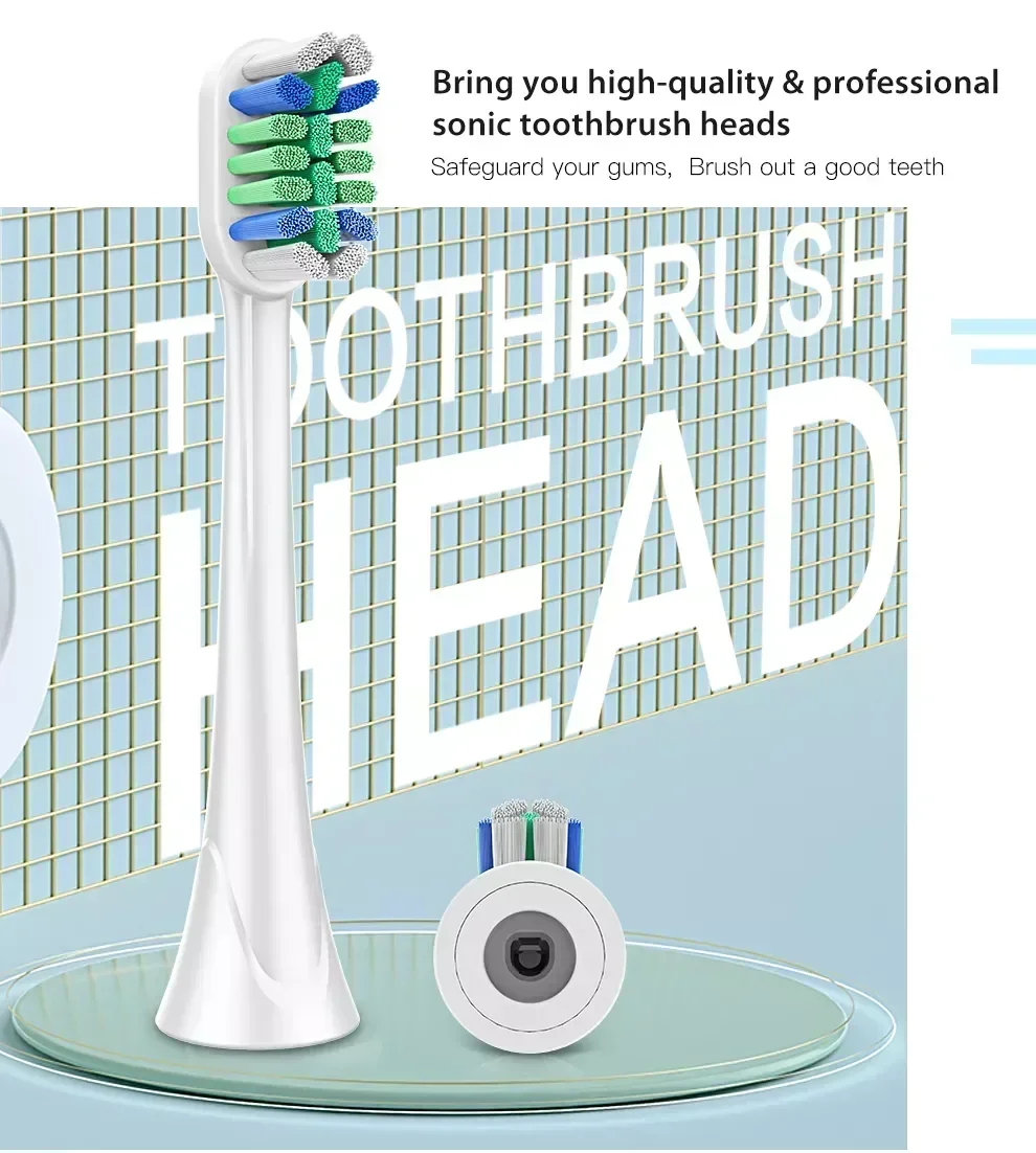 4 szt. Elektryczna szczoteczka do zębów wymienna główka główki szczoteczki do zębów dla Phil HX3/6/9 Series miękkie dysze z włosia Dupont ips