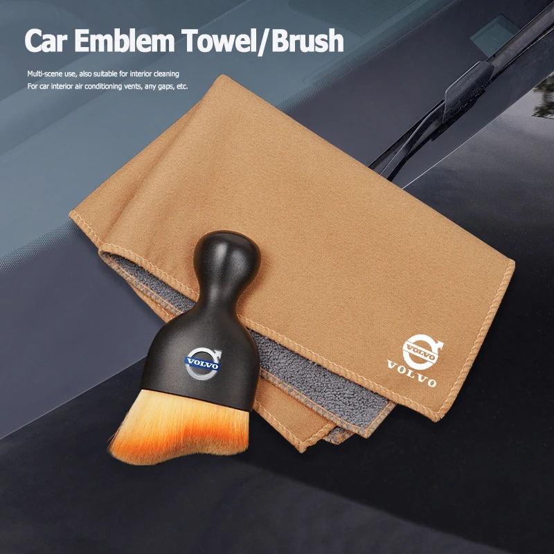 غسيل السيارات منشفة من الألياف الدقيقة تنظيف فرشاة ناعمة أدوات العناية بالسيارات لفولفو ES90 EC40 EX40 EM90 XC90 V90 V60 XC60 V40 S80 S60 S90 C4 #1