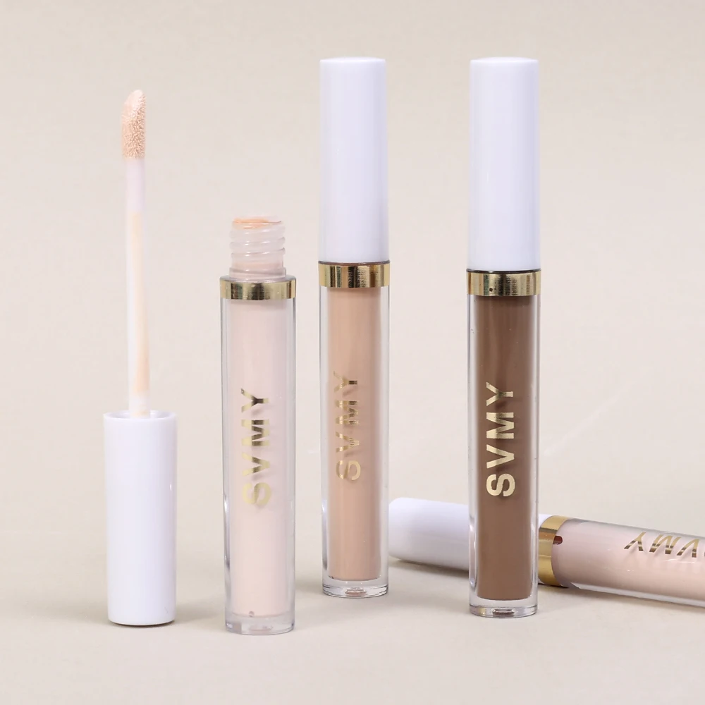 Corrector de piel líquido, corrector de ojeras, corrector duradero de alta cobertura debajo de los ojos, cosméticos, Maquillaje facial