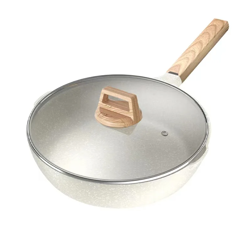 Maifan Stone Non Stick Pan Household Induction Cooker Universal Non-Stick Light Smoke Steak Fried Egg Frying Pan Crepe Pancake