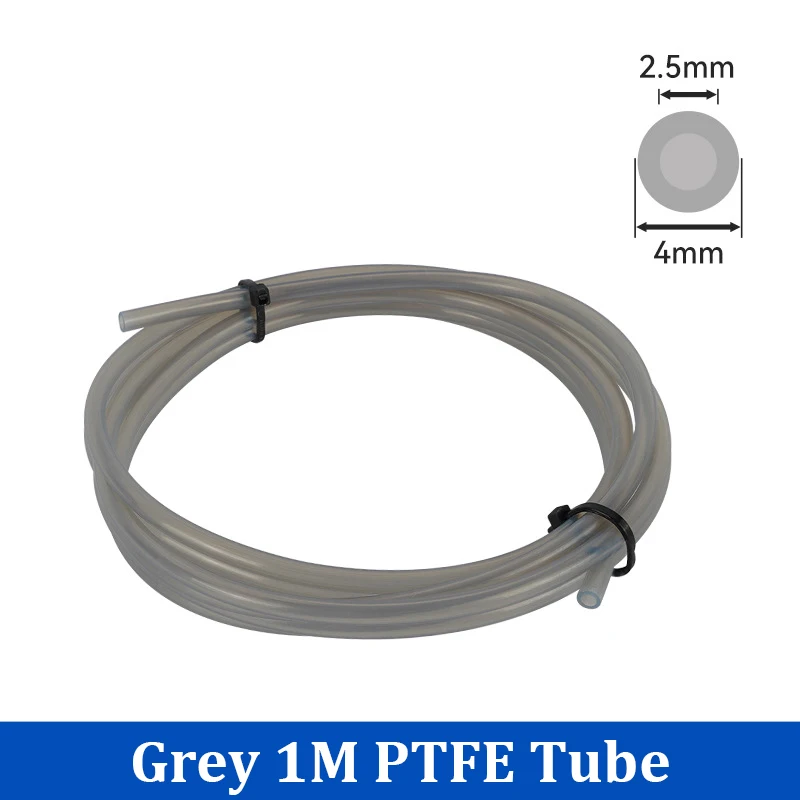 Für Bambu Lab Ptfe Rohr 2,5mm 4mm P1S P1P AMS A1 Mini 3D Drucker Teflonto Rohr X1C Bambulab Ptfe Stecker Weiß Grau AMS LITE