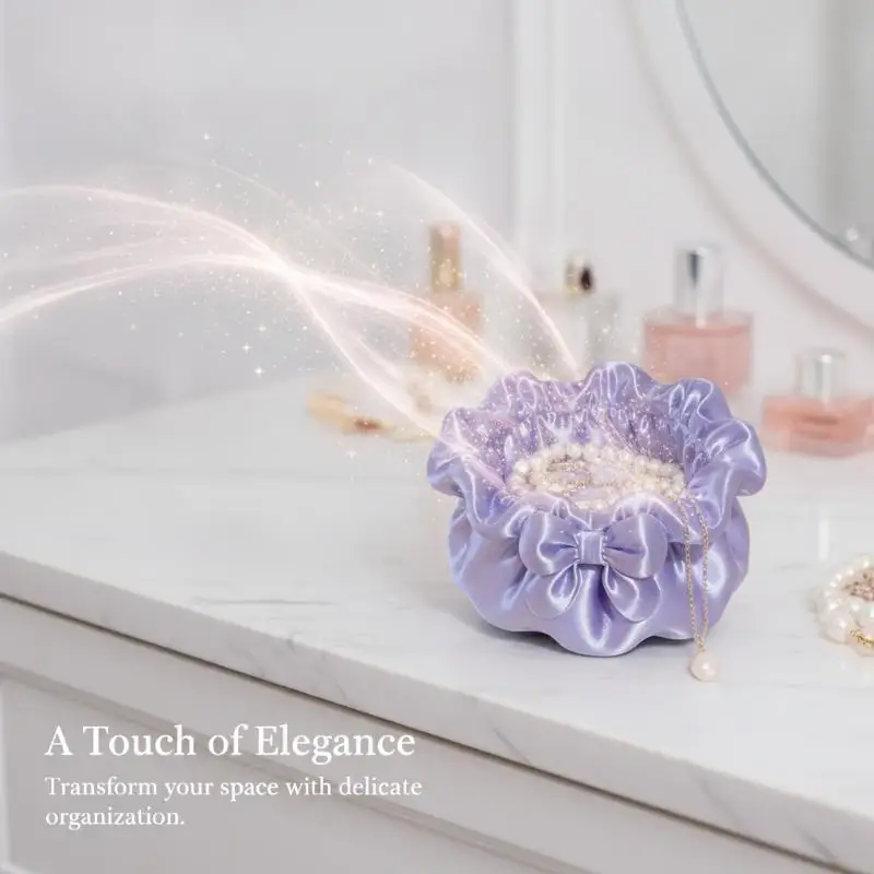 Cute Princess Dress Makeup Brush Holder 3D Printing INS Lolita Style Stationery Storage Tray for Student Study Desk