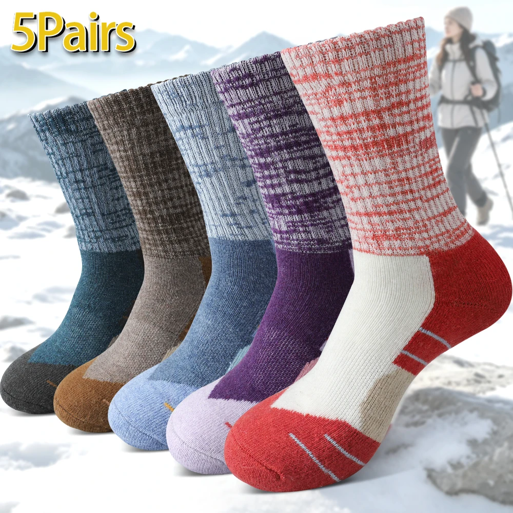 Thermal Sock Wool - 5 paia di calzini invernali da
