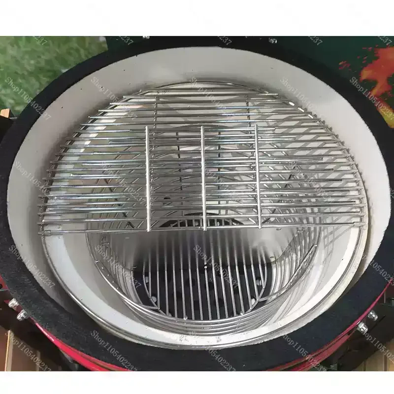 Charcoal Basket with Baffle for Kamado Grill Ceramic BBQ Dispenser